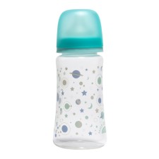 A bottle for feeding with a wide throat and silicone nipple milk, 360 ml, 0+