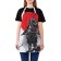 Apron kitchen with a photo print "Japanese Samurai", adjustable, size OS