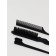 Set of comb, 3 objects: brush, with a tail, mini - brush, black color