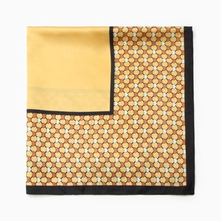 Women's scarf minku 70*70 cm, mustard-2