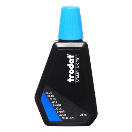 Stamping paint 28 ml Trodat, water-glycerin base, blue