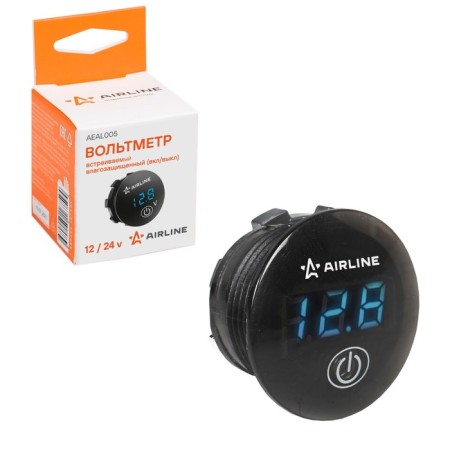 The voltmeter is built -in moisture. (VKL/Off) 12/24V Aeal005