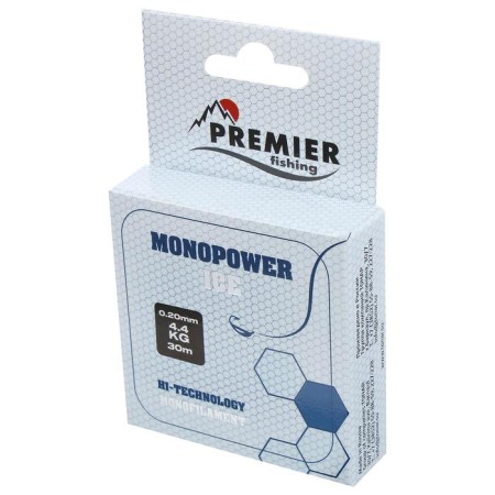 Premier Fishing Monopower Ice, diameter 0.20 mm, test 4.4 kg, 30 m, transparent-1