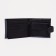 Male purse on a button, for bills, for cards, for coins, black color