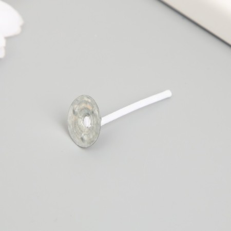 Cotton flash wick, white metal 2.6 cm-1