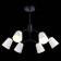 Ceiling EVOLUCE lamp. Sle155942-06. Mario. 6x40 watts, E14, 69x69x52 cm, black color