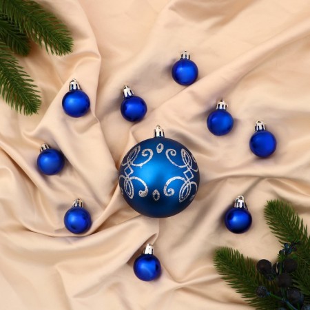 Set of balls plastic 11 pcs "Gloria" Bingel blue