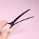 Hair clips, set - 2pcs, 10 cm, black color