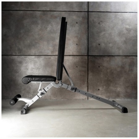 The bench is powerful, folding, with adjustable inclination-14