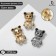Brooch "Bear", color mix (indivisible packing 12 pcs., Price per pcs.)