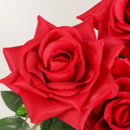 Artificial flowers "Rose compems" 11x59 cm, red-1