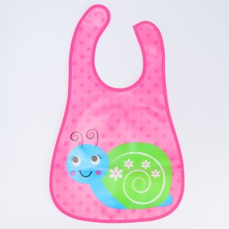 Bibslate with a pocket for a girl, waterproof, on Velcro, Mix color-9