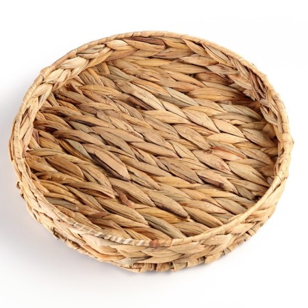 Tray "Golden Kolos", 28.5 x 4.5 cm, water hyacinth-1