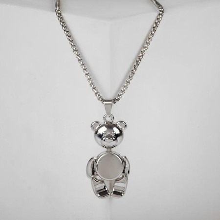 Piece "chain" Bear chubby moving, silver color, l = 70 cm