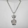 Piece "chain" Bear chubby moving, silver color, l = 70 cm