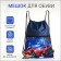 Bag for shoes on the lace, blue color
