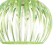 Lamp Bayerlux 6330/1, 1he27 15W, green 31x24+60 cm