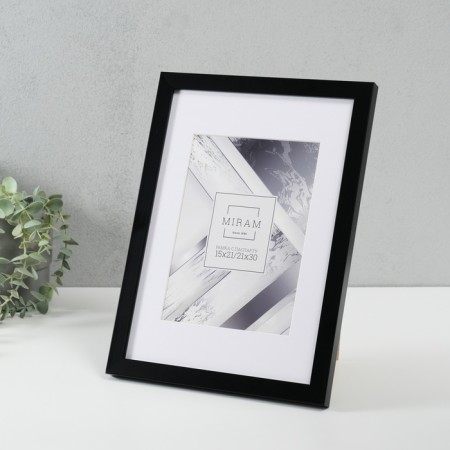 Photo frame Plastic "Miram" 21x30 cm with Paspartt (15x21 cm) P641877-8 (12)-1