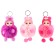 Soft toy "Winter doll" on a key fob, 16 cm, color mix