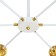 Causte "Dallas" 6x40W E27 White-zoloto 83x83x35 cm Bayerlux