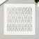 Plastic stencil "Patterns with curls" 13x13 cm