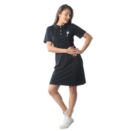 Dress-field female glass, size 44, black color-1