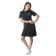 Dress-field female glass, size 44, black color