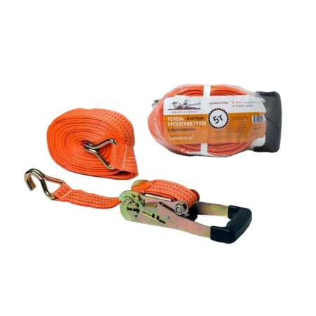 Cargo fastening belt with a ratchet 8 m, 5 t airline as-T-10
