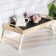 Breakfast table with folding handles, 50 × 30cm, from linden
