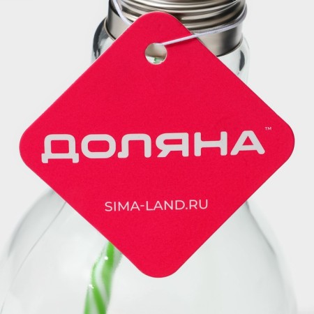 Glass glass for a cocktail shade “Light bulb”, 500 ml, with a tube, unscrewing cover-8