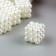 Beads for creativity plastic "lamb pearl cube" set of 25 pcs 1x1x1 cm