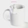 Mug of the shade "bunny", 380 ml, white color