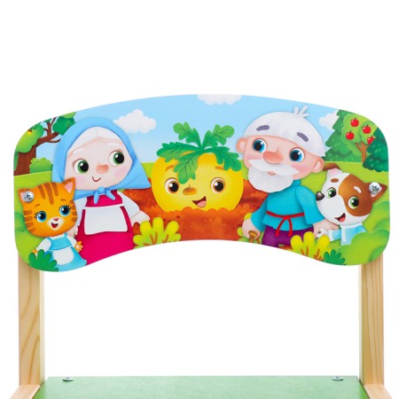 Wooden stool "Turnip", adjustable, (1-3)-3