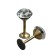 Holder for curtains KD001, one -rod, bronze color