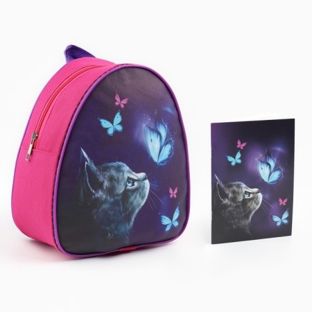A set with a backpack and a notebook "Cat", 23*20.5 cm-12