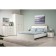 Tumbling bedside Austin 16.152, 400x419x439, white shagrin/oak gold
