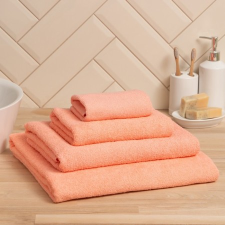 Terry towel economy and I 30*60 cm, col. peach, 100% cotton, 350 g/m2