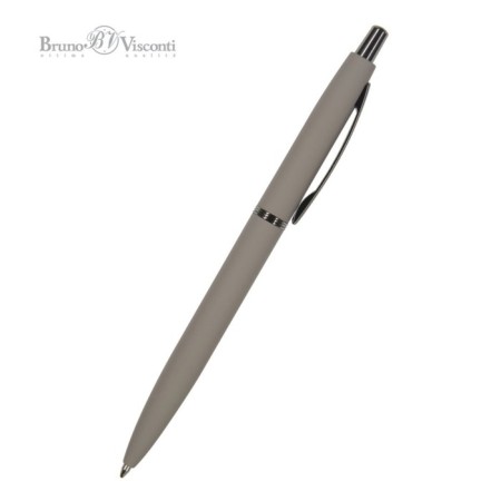 Automatic ball handle, 1.0 mm, BrunovisConti San Remo, blue rod, metal case Soft Touch Gray, in case-1