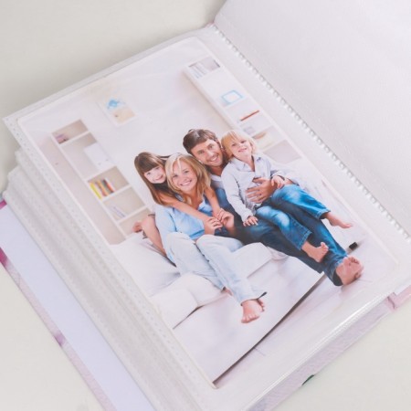 Photo album in 100 photos 10x15 cm, plastic. sheets "Flora Art" peonies-4