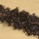 Lace cilia, 100 mm × 9 ± 0.5 m, in the bobin 3 pcs 3 m, black color