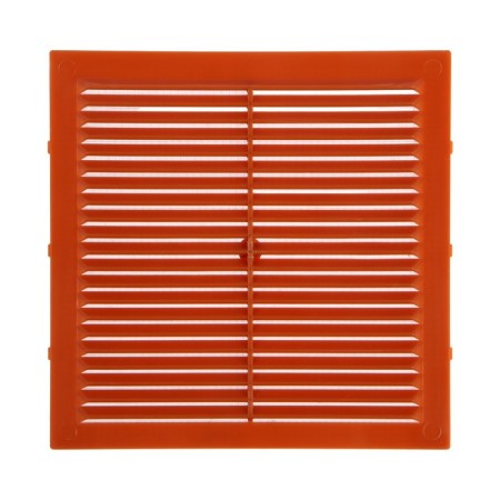 Ventilation grate "Cosmetic" L194BZH, 194 x 194 mm, with a grid, ineffective, beige