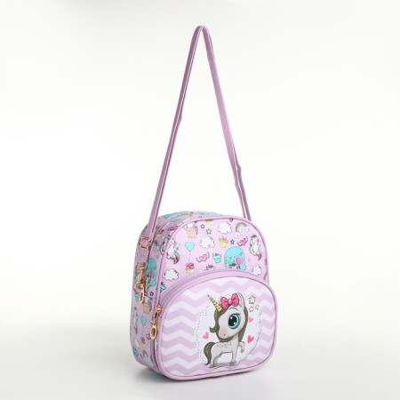 Baby backpack on lightning, lilac-pink color-9