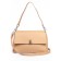 Female bag, genuine leather, ludor beige, 26x11x18 cm