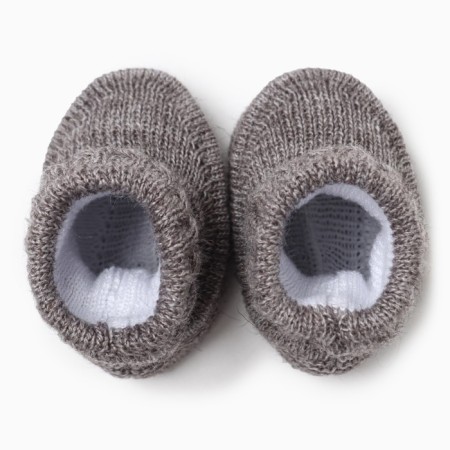 Bottos for children, the color is dark beige, size 20 (1-3 month)-1