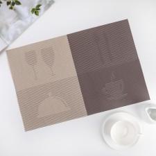 Serving napkin on the table 