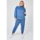 Female costume, size 56, gray-blue color