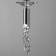 Suspended chandelier Mantra Tiffany, E27, G9, 4x20, 5W, 800 mm, chromium color