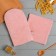 Kitchen set 2 objects of Ethel "Classic" color pink, take 19*19 cm, mittens 27*14 cm