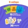 Foam puzzles with Velcro “Who eats what? Blue Tractor ", 15 puzzles, 30 Velcro