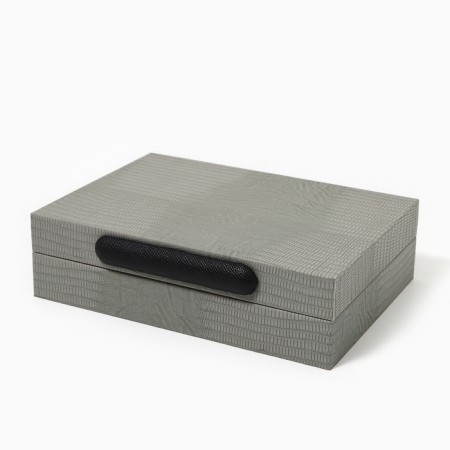 The casket for jewelry "Classic" eco -leather, set 2 pcs.-3